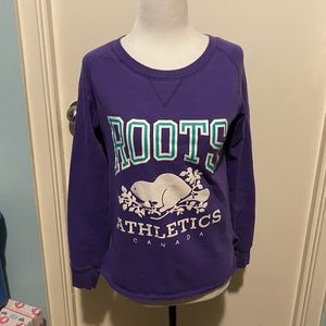 ROOTS PURPLE PULLOVER SWEATER
